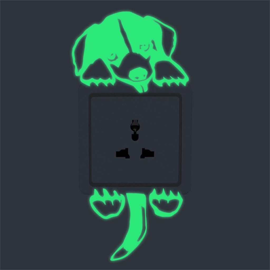 Switch Sticker Electric Shock Dog Cat Wall Stickers Light Switch Decor Decals Art Mural Baby Nursery Room Decorations