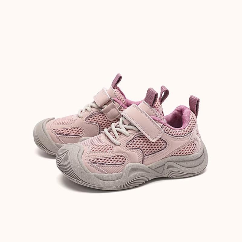 

Легкая спортивная обувь для детей 2025 года для девочек и мальчиков — коллекция весна, лето и осень, повседневный бег 34 розовый