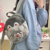 1Pc Penguin Cartoon Backpack Female Cute Jk Girl Backpack Doll Bag Pain Bag Doll Plush Mini Schoolbag