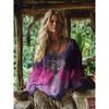 Women's Boho T-shirt Graphic Geometric Elegant Bohemia Vintage Long Sleeve V Neck Regular Tops Daily Weekend