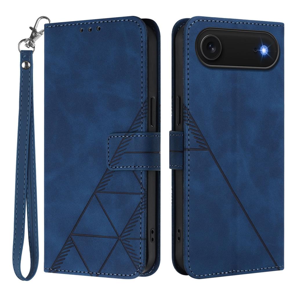 For iPhone Air Leather Case with Hand Strap Wallet Stand Phone Cover