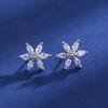 925 Sterling Silver Earrings For Women Round Zircon Earrings Sparkling Party Wedding Jewelry Gift AccessoriesGood Product
