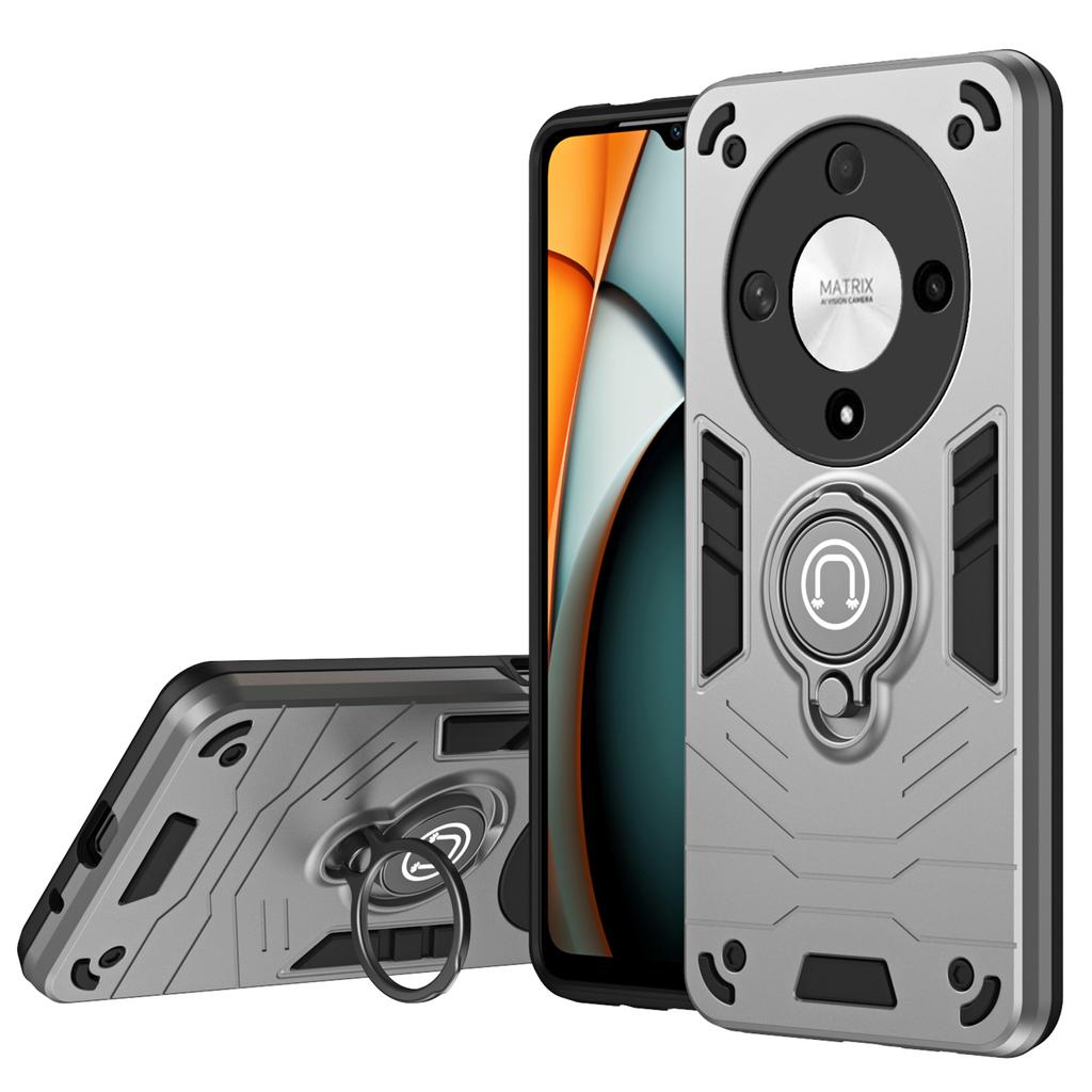 For Honor X9b 5G Case Ring Holder Kickstand PC+TPU Phone Cover