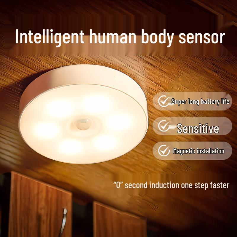 Motion Sensor Night Light: Rechargeable, Auto-On for Bedroom, Stairs, or Bathroom