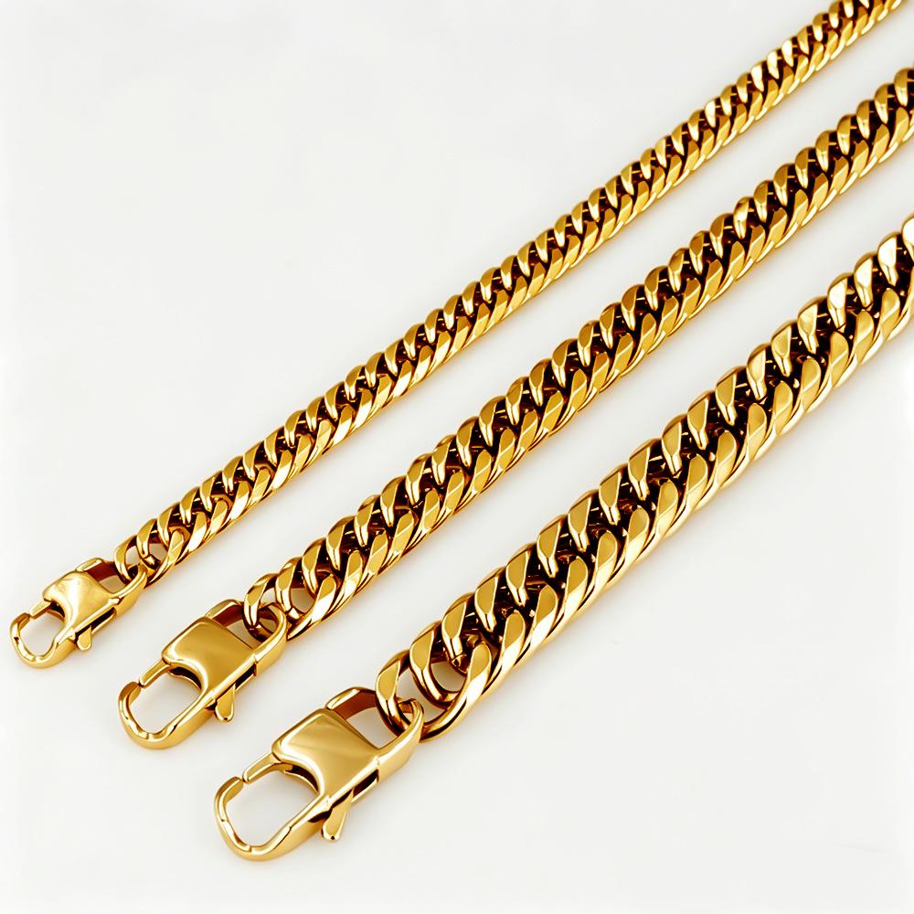Korean Style Personalized Titanium Stainless Steel Men's Muscle Chain Bracelet