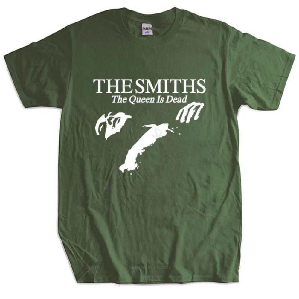 

Men Cotton T Shirt Summer Tops The Smiths _The Queen Is Dead_ - T-Shirt, 1980 s Indie, Morrissey Bigger Size Homme Black T-shirt XXXXXL чорний