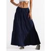 QICED Women's Fashion Casual Solid Color Print  Skirt