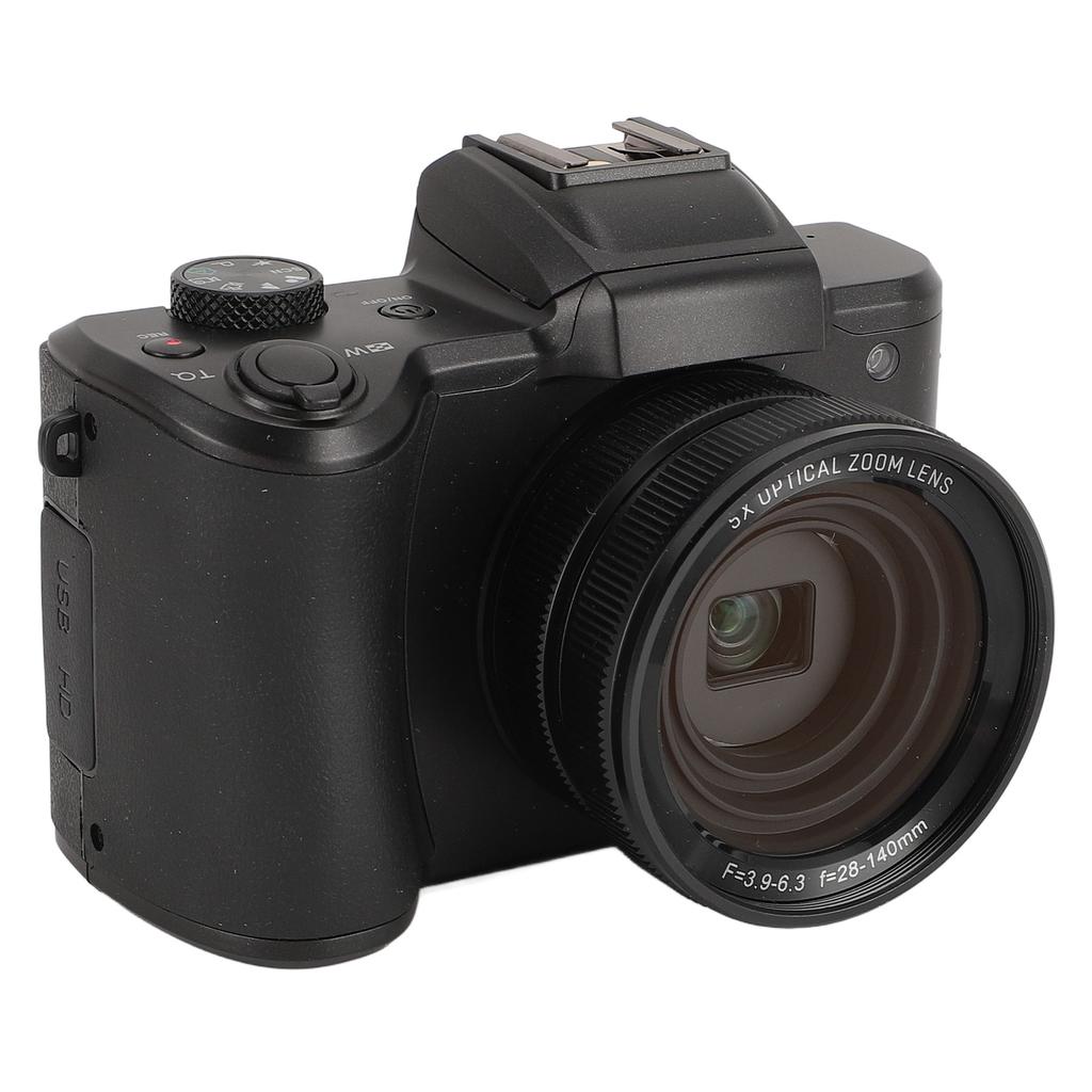 5K Digital Camera Multifunctional High Definition 64MP Vlogging Camera 3.2 Inch Display 6 Axes Shake