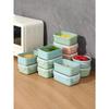 Kitchen Refrigerator Microwave Safe Plastic Lunch Box, Rectangular-Shaped Fresh-Keeping Box For Food Storage, Fruits & Snacks With Seal Cover, Kitchen