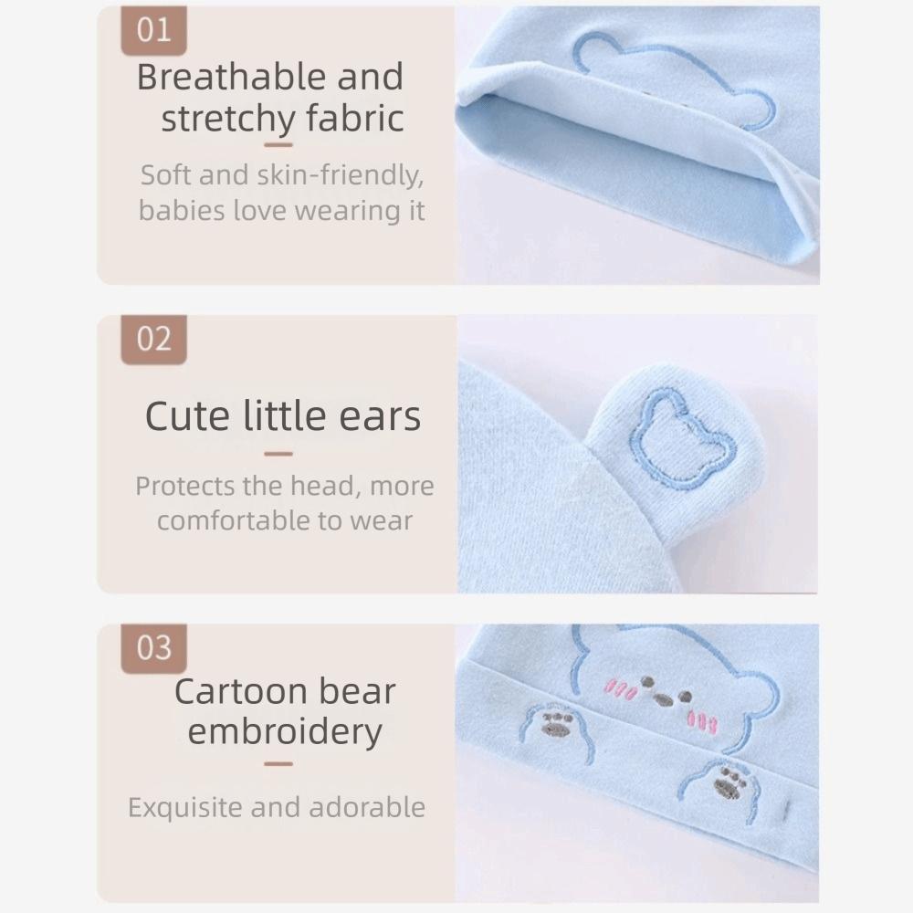 0-6 Month Baby Beanies Autumn Winter Soft Infant Cap Cute Cotton Newborn Fetal Hat Outdoor