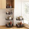 Rotatable Kitchen Storage Rack Kitchen Accessories Spice Storage Rack Clean Storage 360 Degrees Rotatable Organizer Turntable