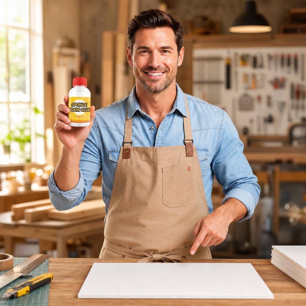 Foam Board Adhesive - Non-Corrosive Strong Glue for Sponge Foam and Cotton Foam