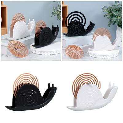 Dekorativer Schnecken Mückenabwehrspiralenständer Abweisendes Räucherstäbchenhalter Tablett für Camping und Heimgebrauch