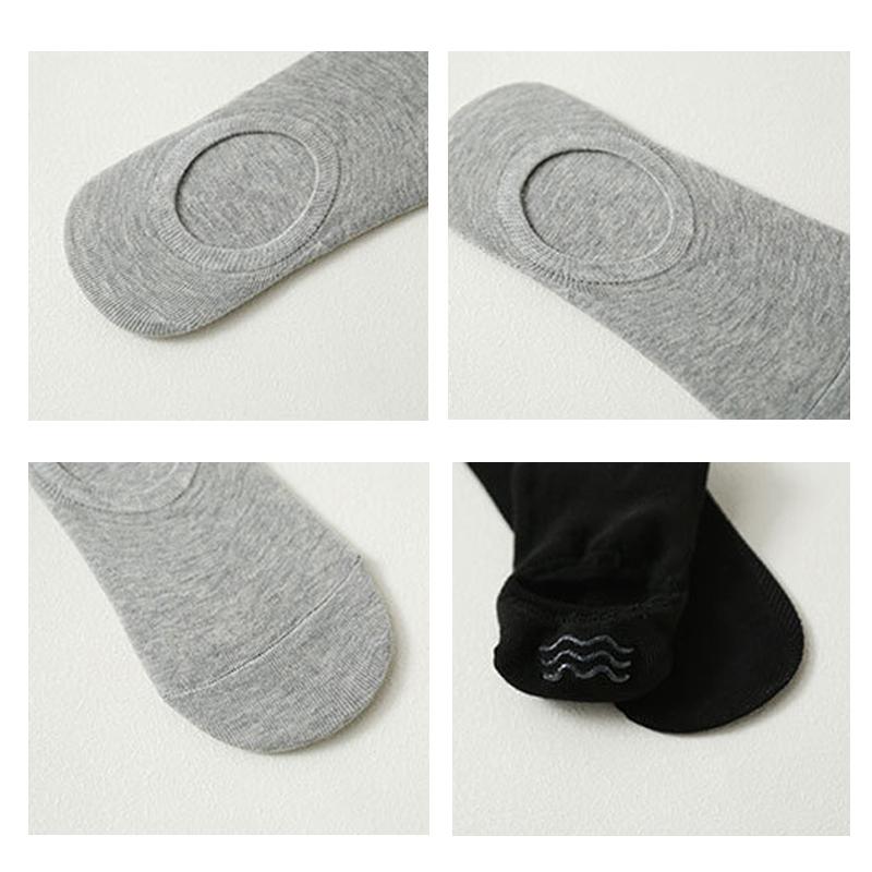 5 Pairs Women's Socks Soft Cotton Breathable Ankle Short Socks Spring Summer Solid Color White Black Anti-slip Boat Sock For Men