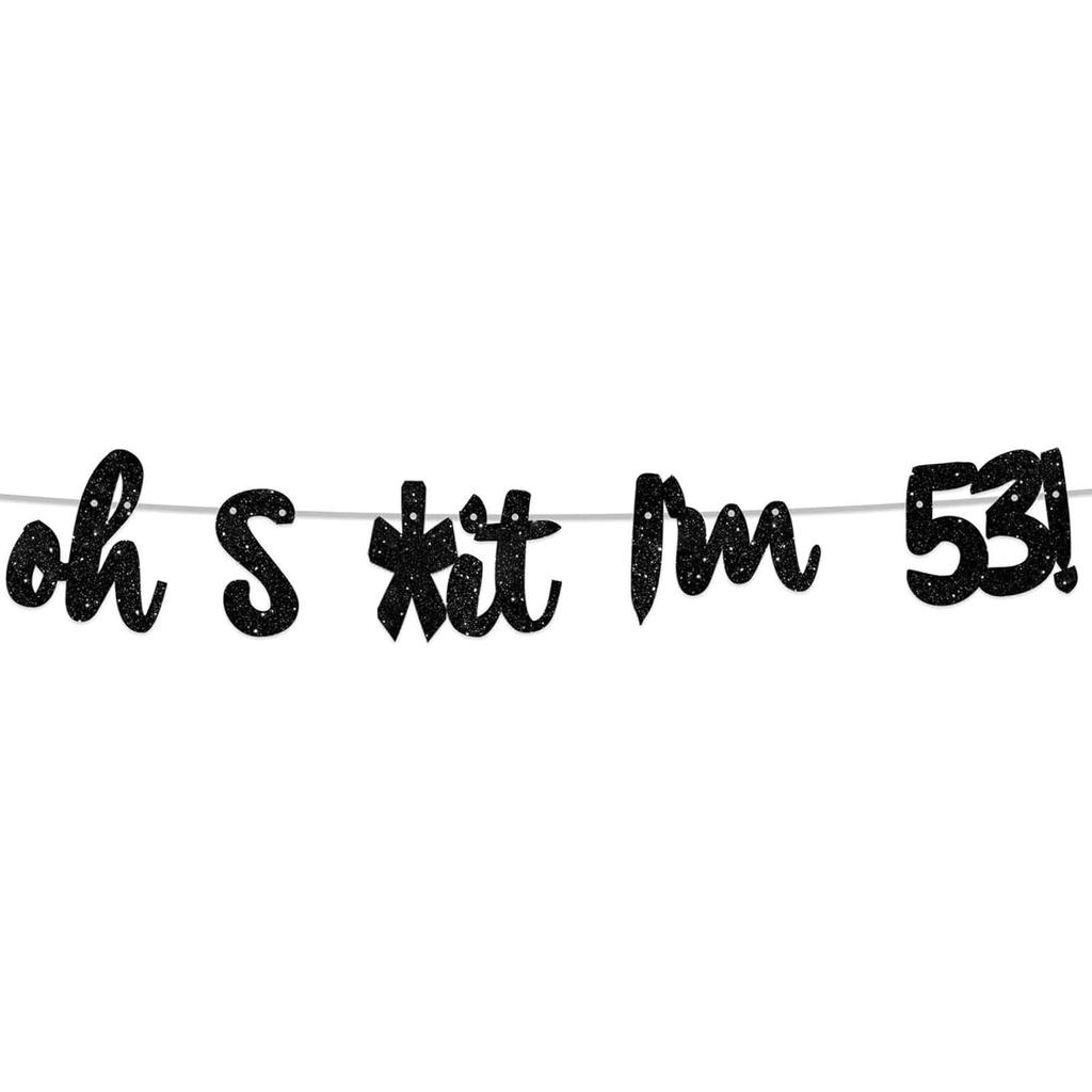 Oh I’m 30! Banner Backdrop Glitter Black Hallo Thirty Cheers to 30 Years Old Theme Decor for Man Woman Happy 30th Birthday Party Photo Studio Prop