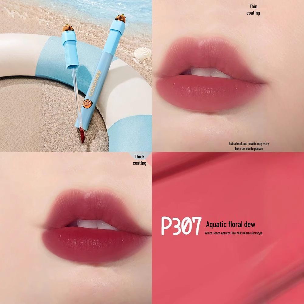 Capybara Colorkey Soft Mist Lip Tint & Gloss – Limited Edition Collaboration Lip Dew.