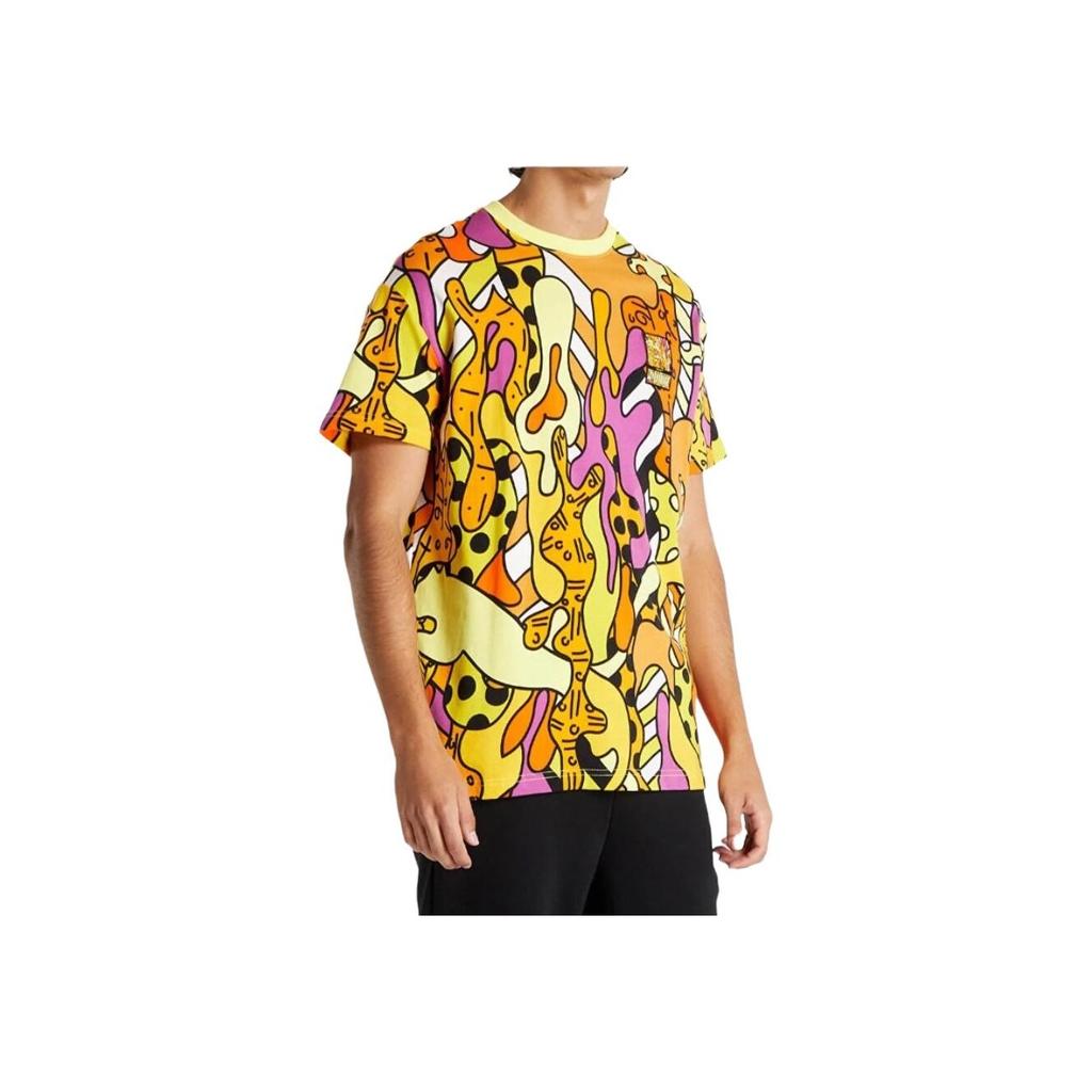 Puma X Britto Collaboration Aop Tee Fun Graffiti Print Sportiv Tricou cu mânecă scurtă Tricou unisex Portocaliu 532235-51