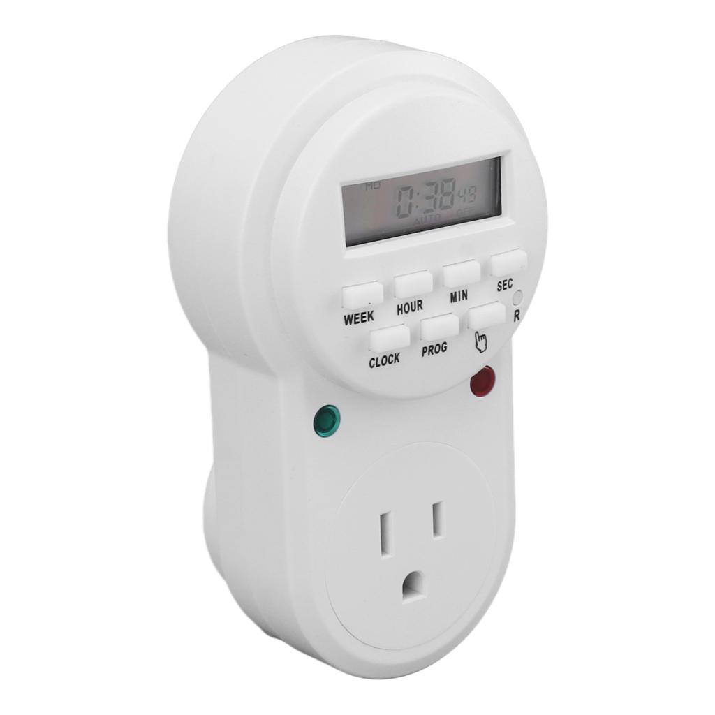 Indoor Mini Mechanical Outlet Timer Electronic Plug Timer Auto Power Off 7 Day Cycle Timer Outlet