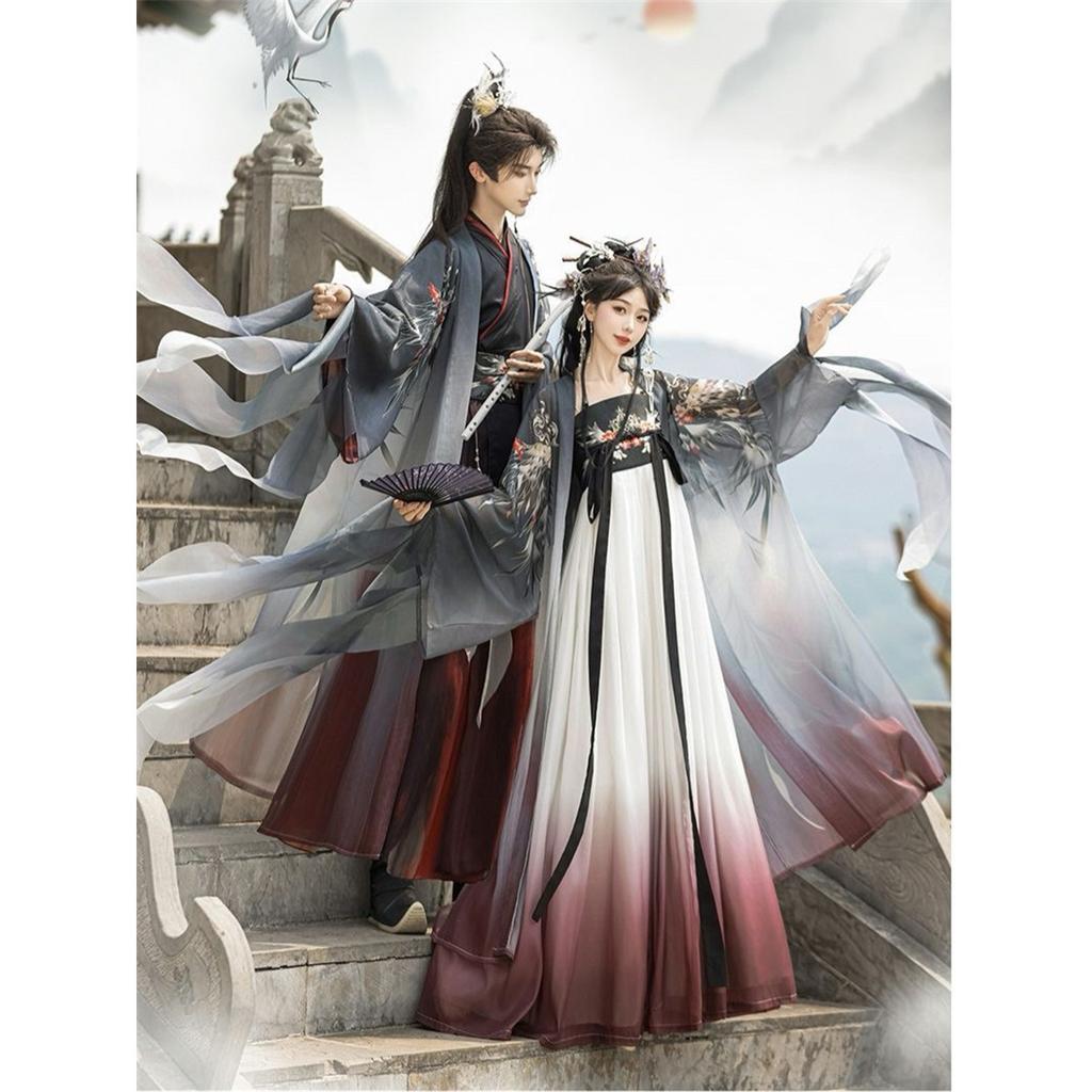 Chinesischer Wei Jin Dynastie Stil Hanfu Für Männer Und Frauen Mythische Serie Set Für Paare