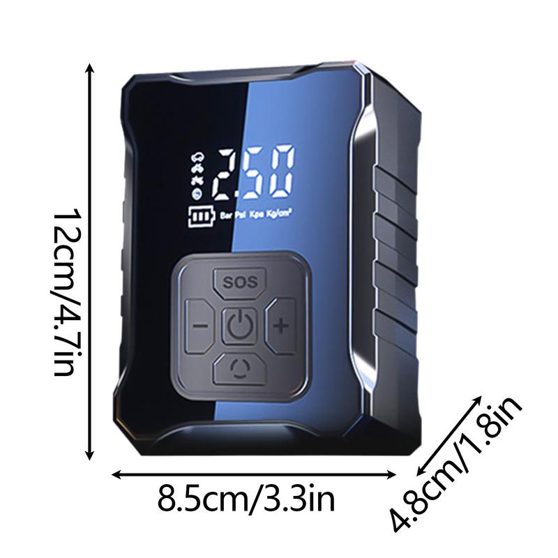 High-powered Digital Display Car Air Pump Portable Tire Inflator Fast Inflation Auto Pump With LCD Screen Vehicle Accessories