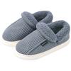 Cotton Slippers Bag Heel Women's Large Size Plush Warm Thick Sole Home Household Men's Striped Cotton Shoes Men's Winter Special Large Size