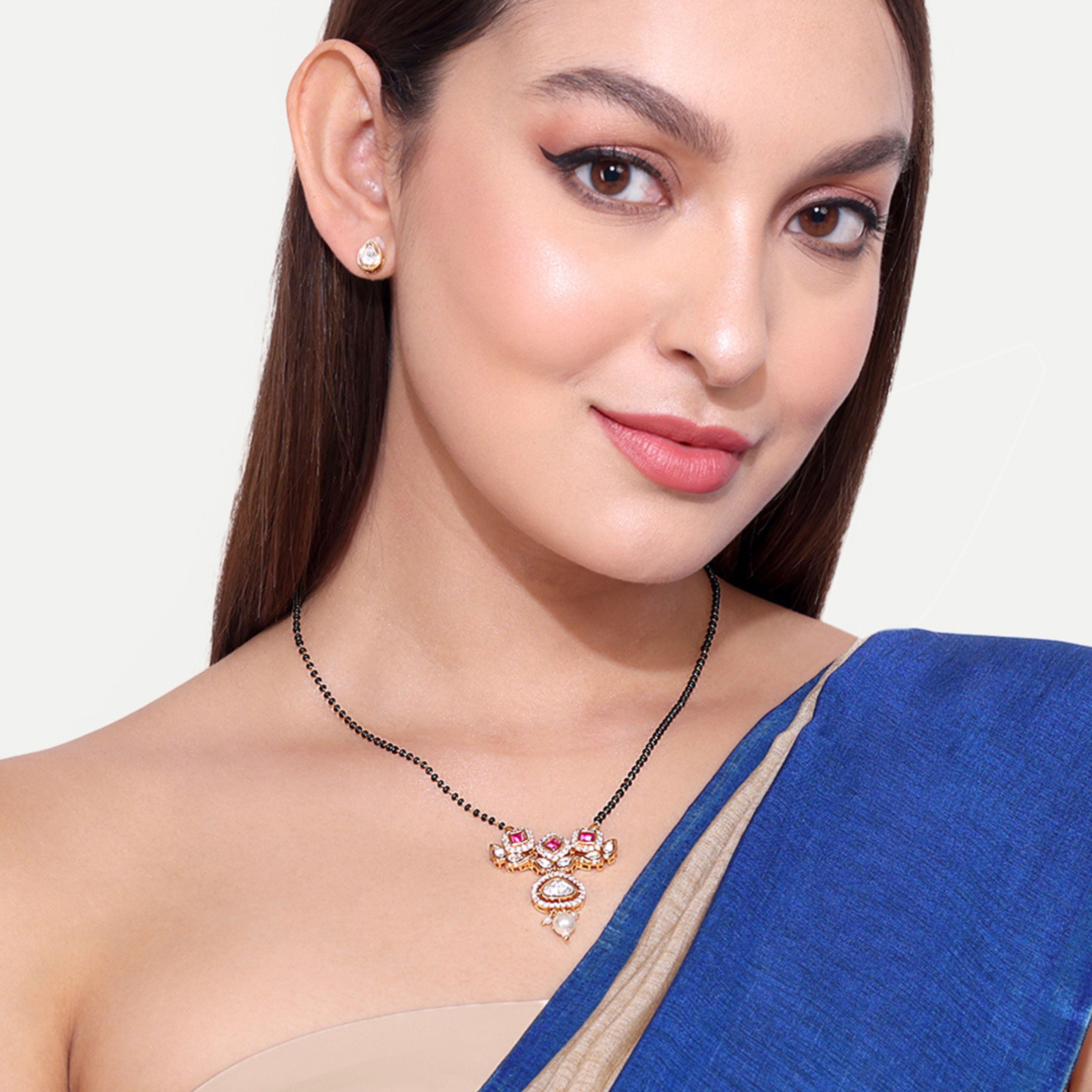 

Abdesigns Алмазная Мангалсутра, Позолоченная Индийская Мангалсутра, Болливудская актриса Мангалсутра, Американский бриллиант Кундан Мангалсутра белый