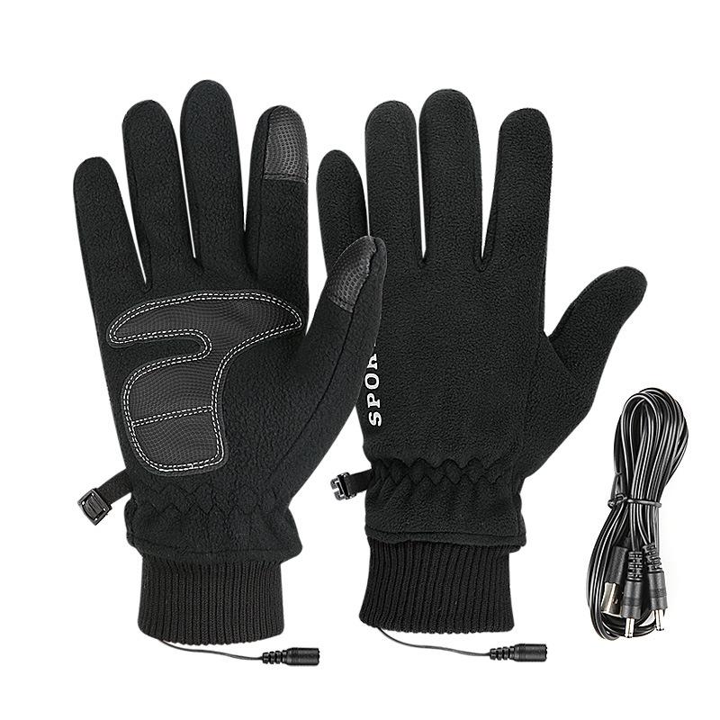 5V USB Heated Touchscreen Gloves for Outdoor Skiing & Cycling—Thick, Warm, Electric