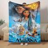 1pc, Moana Movie Poster Print Home Decor, Throw Blanket for Couch, Bed, Travel, Camping