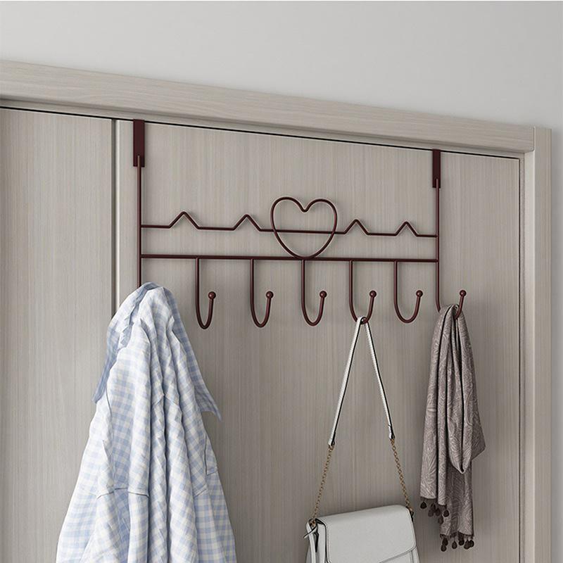 Behind The Door Hooks Household Storage Wall Hanger Hooks No Punch Coat Rack Home Storage Door Hooks Hanger