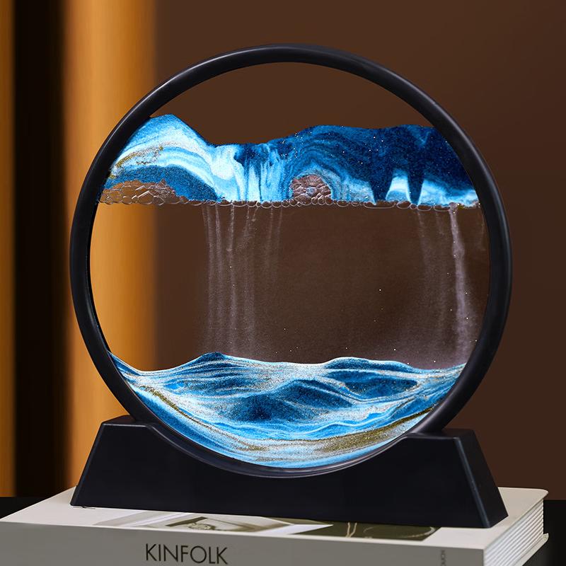 

12-inch 3D Moving Sand Art Decor