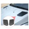 Universal Carbon Fiber Universal Car Hood Scoop Air Intake Fast Flow Vent Decorative Trim Styling 2PCS Exterior Decoration