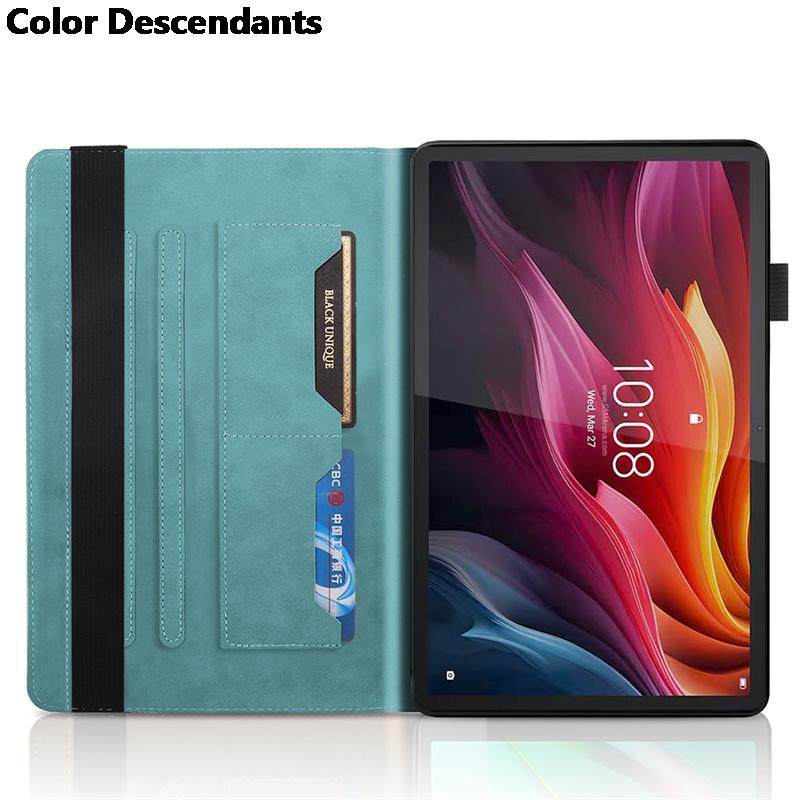 For Lenovo K11 Plus Case 11.45 Inch TB230XC TB352FU 3D Tree Embossed Flip Stand TPU Back for Lenovo Tab K11 Plus Tablet Cover