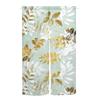Nature Floral Leaf Door Curtains Botanical Pattern Dining Room Partition Kitchen Restaurant Entrance Polyester Hanging Half Curtain Made Of Washable
