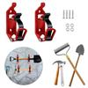 360 Degrees Mount Metal Clamp Buckle Tool Wall Mounting Roof Rack Accessories Kit Clamp Universal Fit Shovel Mounting Brackets