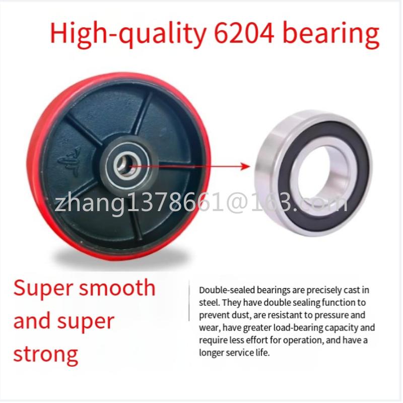 Hydraulic Pallet Truck Wheels Hand Pallet Truck Wheel 70*80*47*20mm PU/nylon with Bearings 6204