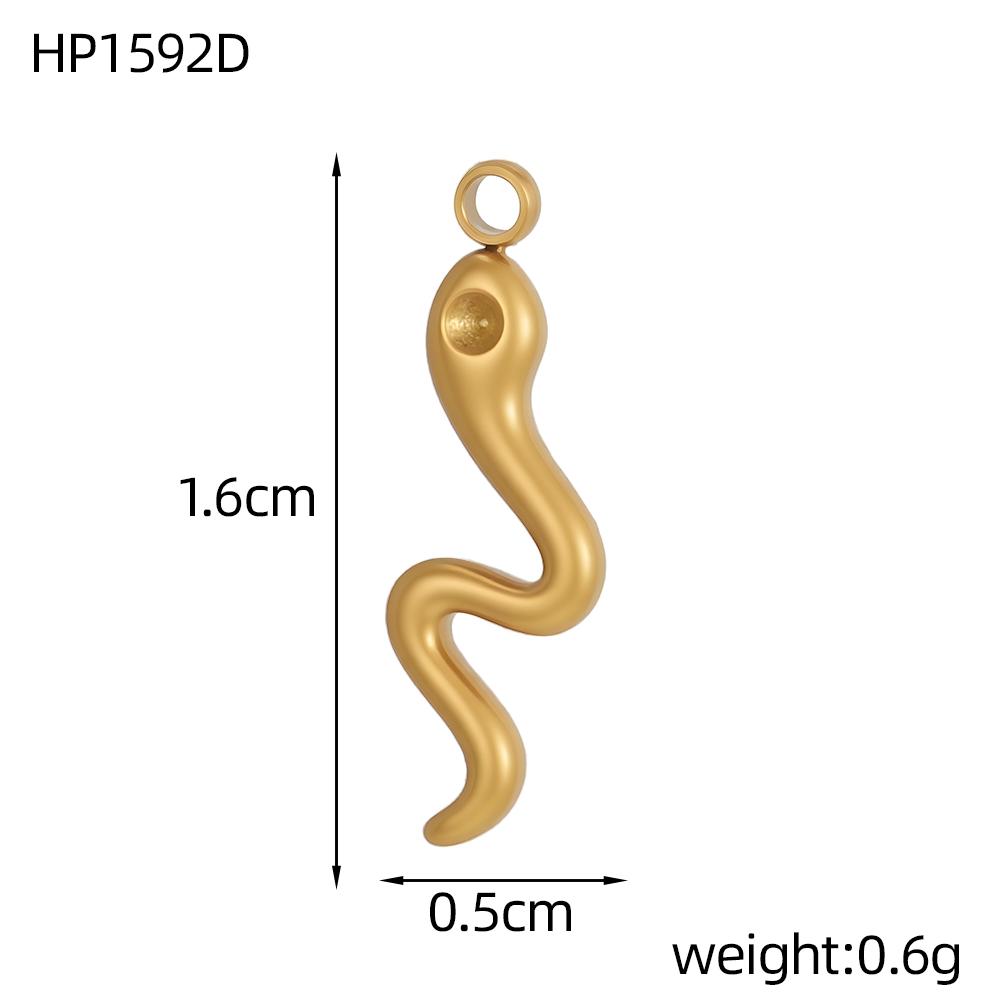 

CARLIDANA Cute Gold Plated Animal Charms Bear Snake Dragonfly Elephant Pendant DIY Jewelry Enamel Stainless Steel Accessories