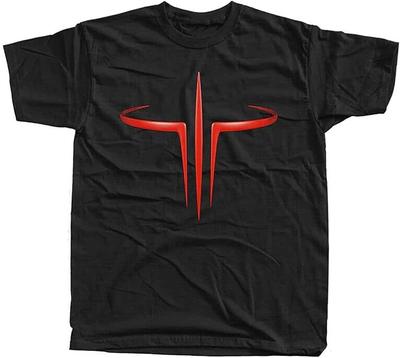 Quake 3 Logo V1 Computer Game Cotton Men T Shirt