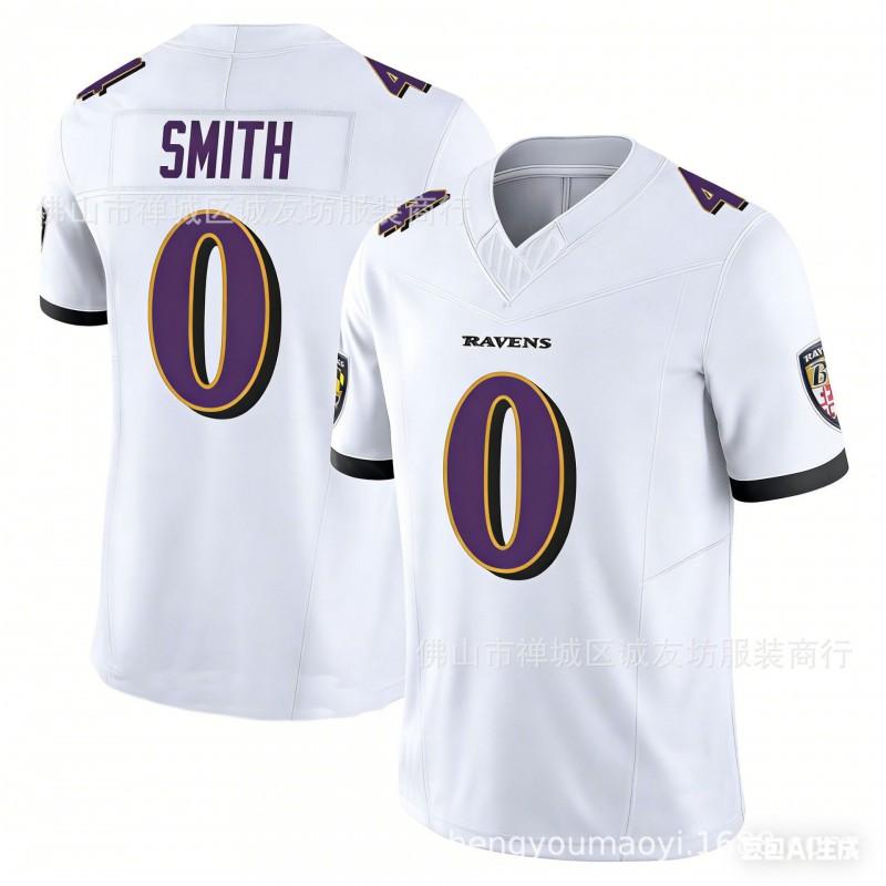 Ravens 3 Smith Football Jersey Mens 3rd Gen Black Sports Shirt