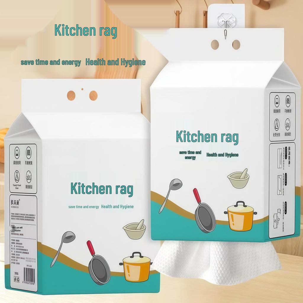Disposable Oil-Free Kitchen Dishcloth for Dishwashing