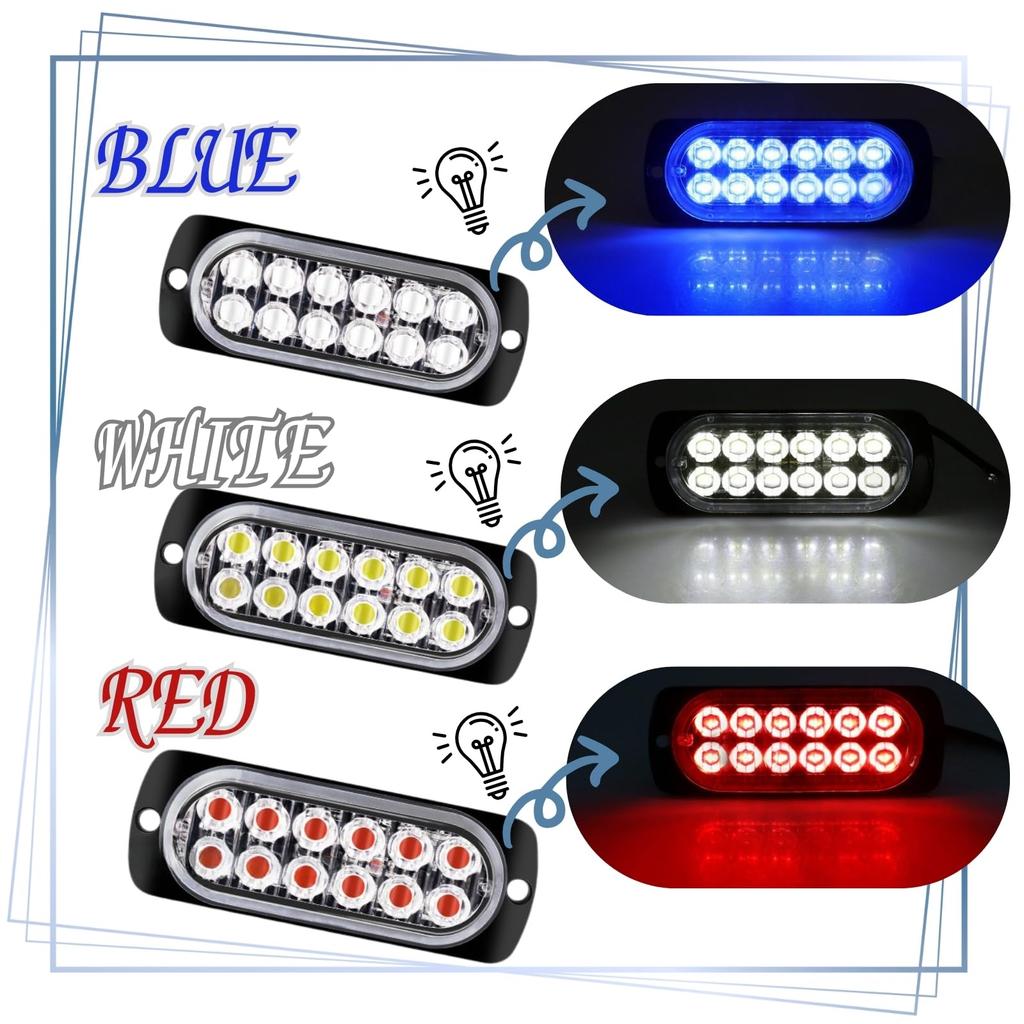 RYOTBASE Daylight, Car Motorbike, LED Flash, Strobe Light, Flashing, Truck, Trailer, , 24V, General