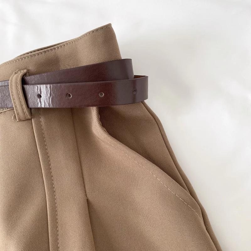 Spring/Summer 2025 Women's High-Waisted A-Line Wide Leg Vintage-Style Casual Shorts