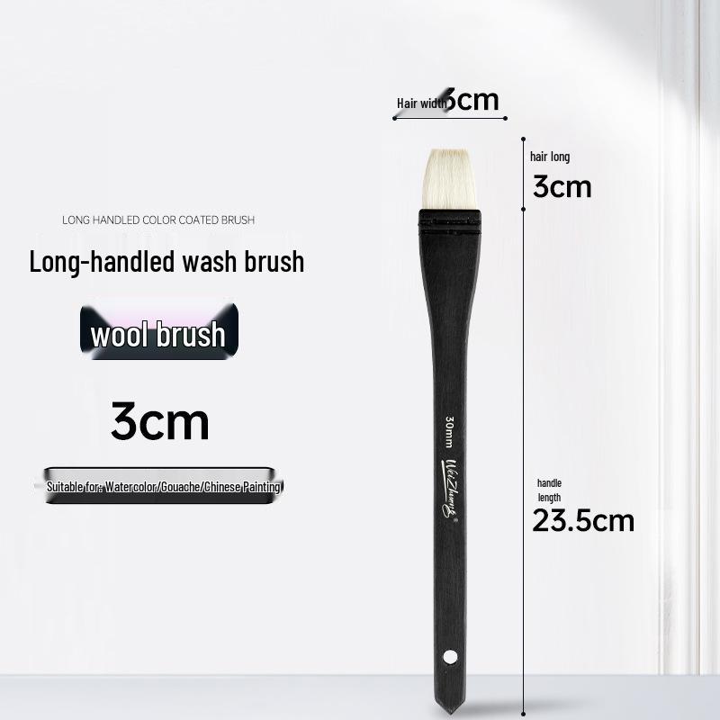 Squirrel Hair Fan & Rake Watercolor Brush for Textured Painting