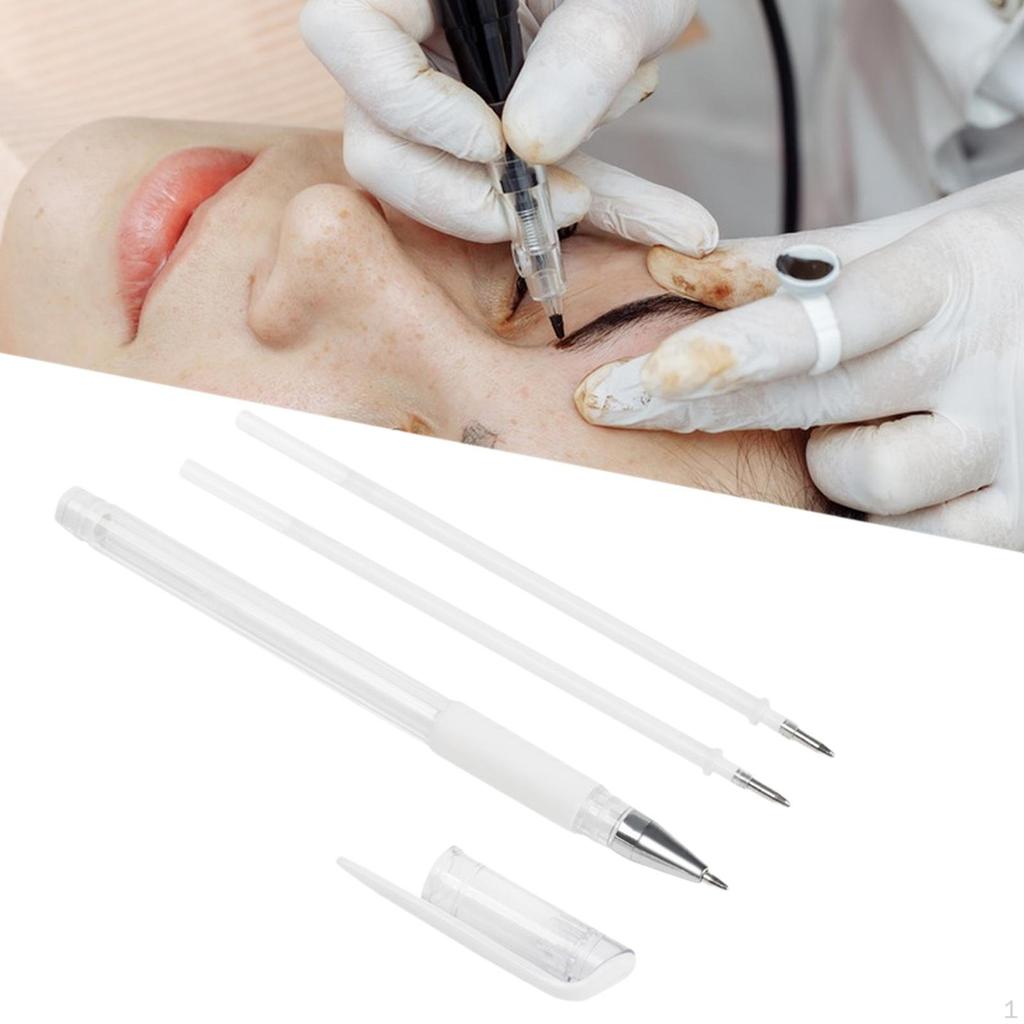 Eyebrow Microblading Marker Pen Body Art Mark Tool Eyebrows Drawing Auxiliary Lines