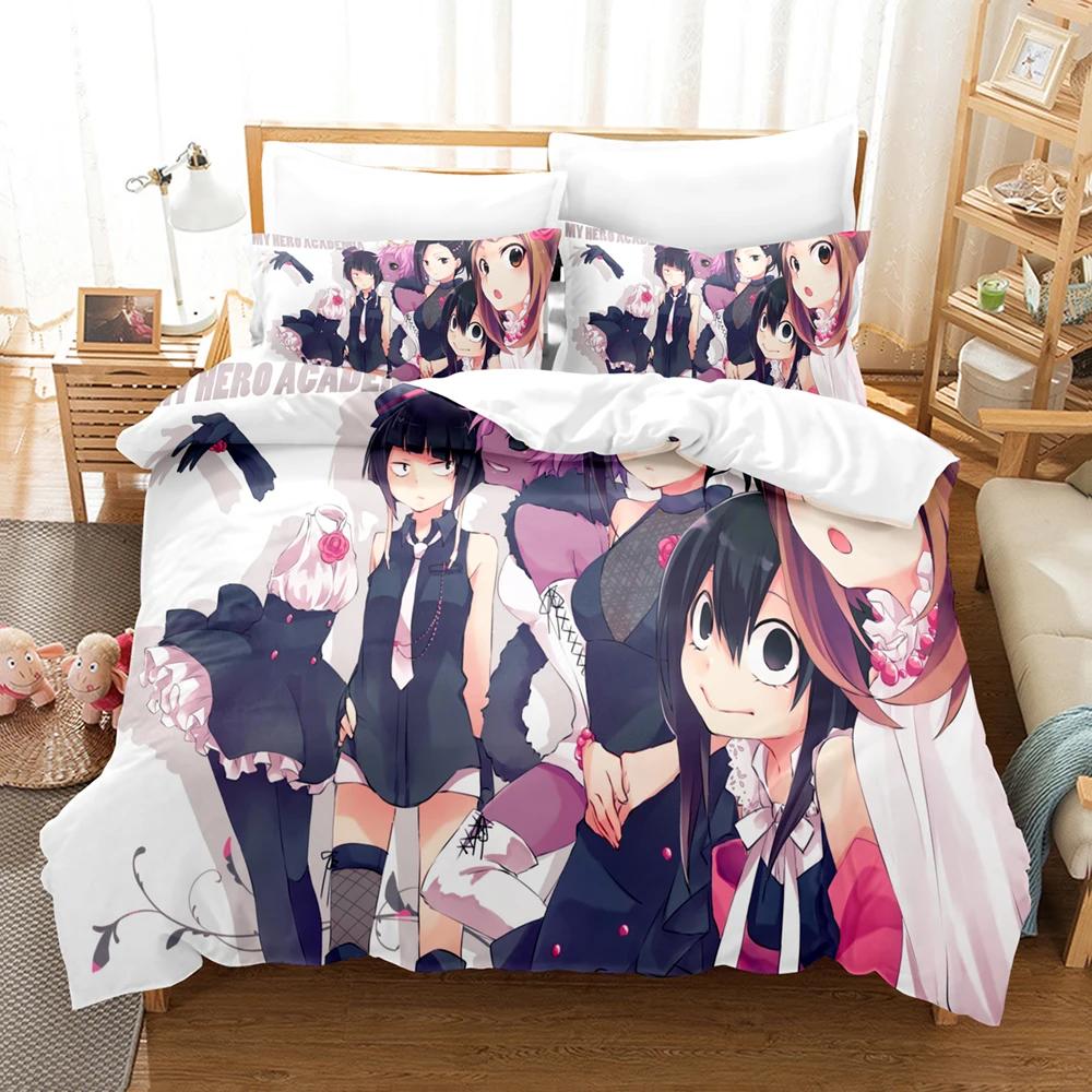 Duvet Cover Teens With Bed Linen My Hero Academia Bedding Collection  Anime Comfortable Quilt Cover Single Double Queen Twin Full Size