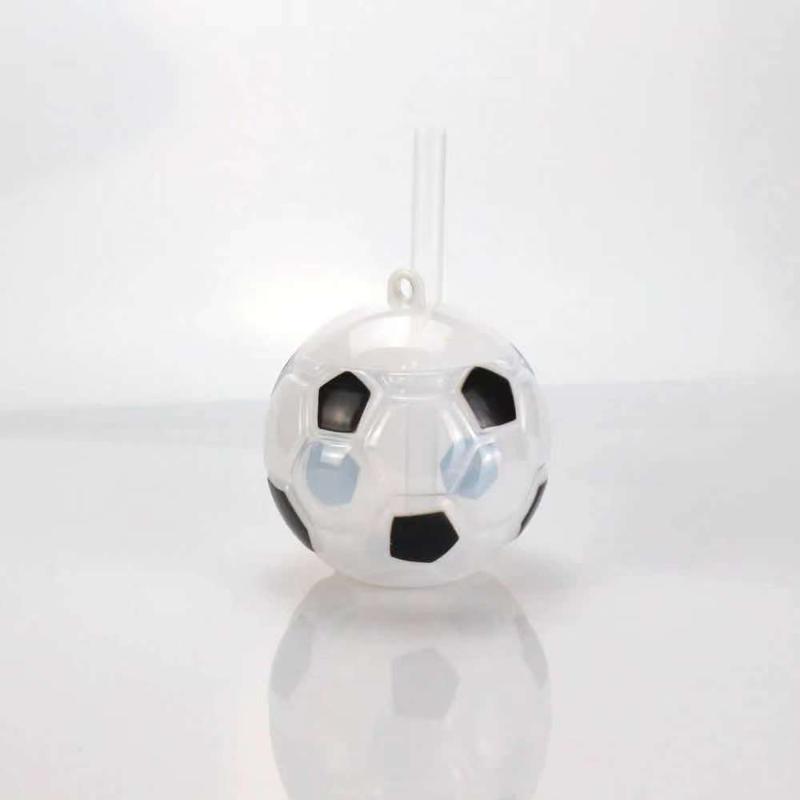 Football Cup Sealed Straw Cup Soccer Water Bottle With Straw 500ml Football Shaped Plastic Cup Sports Drink Tumbler For Game