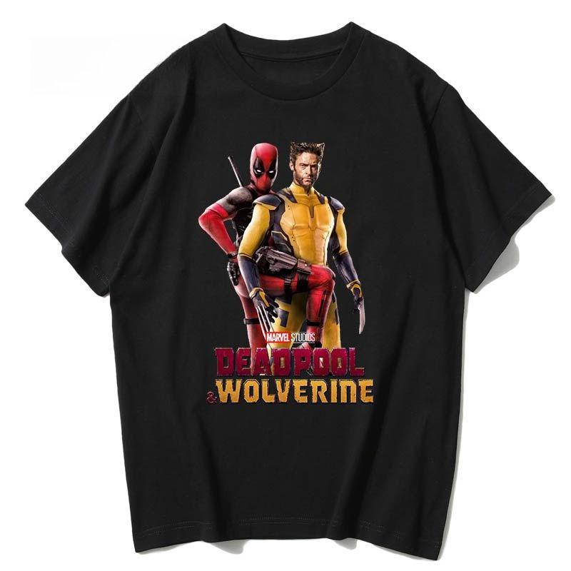 Genuine Deadpool T-Shirt Superhero Deadpool Wolverine Cotton Men's T-Shirt Loose Comfortable Short Sleeve