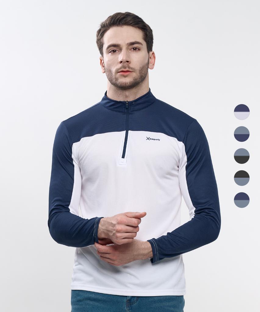 EXTRASPORTY On The Rock Men'S Long Sleeve Zip-Up T-Shirt 5 Colors (Type A)