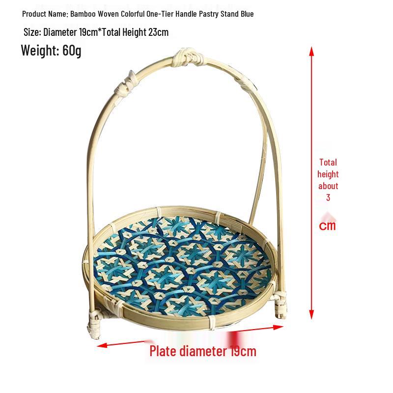 Handgeflochtener Bambus-Siebkorb für Dim Sum und Desserts - Ideal für die Präsentation von Gebäck und chinesische Verlobungstafeln