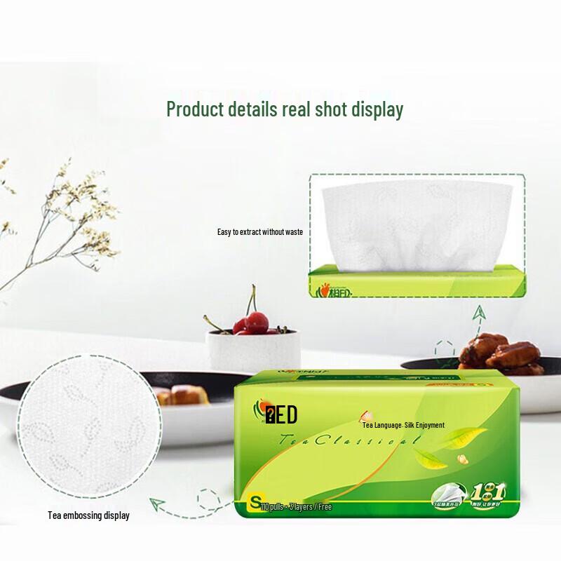 Kiss Heart 3-Ply Soft Pack Facial Tissues