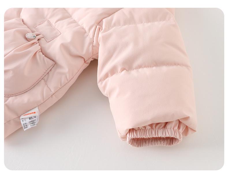 Toddler Girls' Fleece-Lined Winter Down Jacket 2025 - Thick, Warm White Duck Down Coat